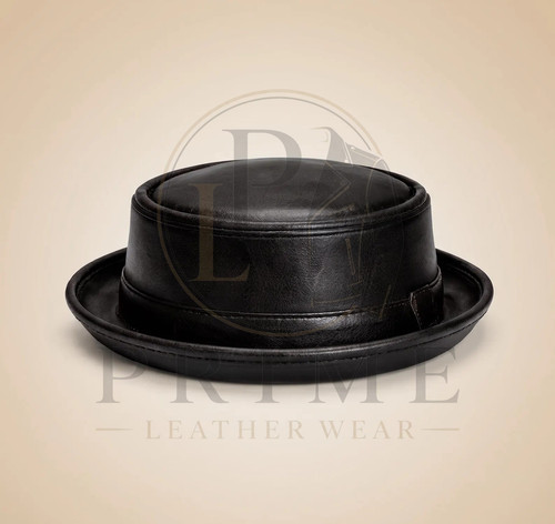 Classic black leather flat - flat, top