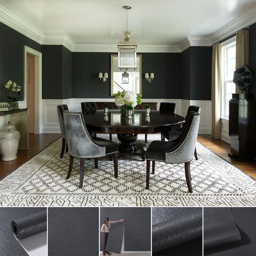 Plain black textured wallpaper - plain,
