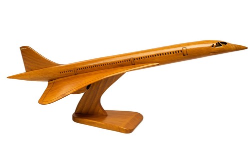 Concorde wooden aircraft - aircraft, model