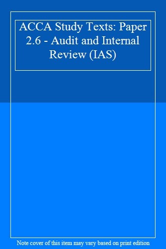 Acca study texts paper - 2.6,