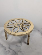 Vintage Solid Brass Trivet