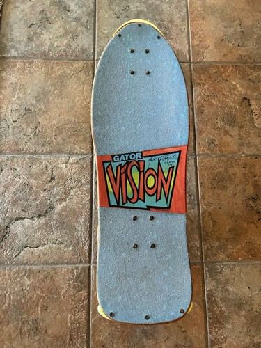 Vintage 80s gator skateboard - vintage,