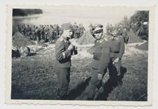 Photo Krosno Luftwaffe Tarn, Camo Tent Officer Soldiers (2750)