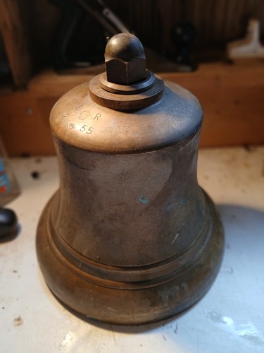 Brass fire bell from - brass,