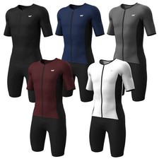 Wulibike Men's Triathlon Suit Professional Trisuit Short Sleeve Ironman Races