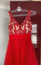 Red Morilee by Madeline Gardner prom dress