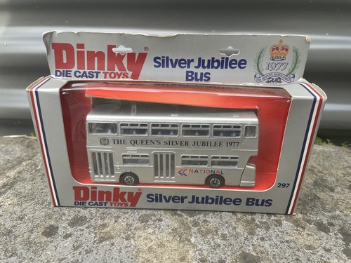 Dinky 297 london - bus, silver