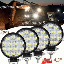 4pc 12/24V  4.3" Round 80W LED