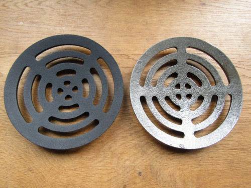 Rustic iron drain cover