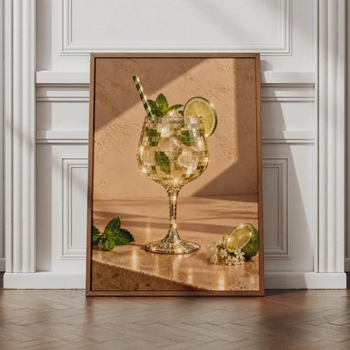 Disco ball mojito cocktail - mojito,
