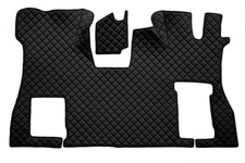 Black Eco Leather Floor Mats