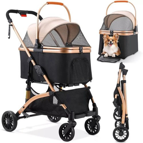 Pet stroller dog - dog, puppy