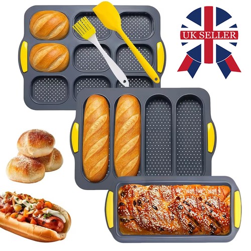 3pcs baguette pan silicone - 3pcs,