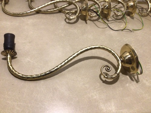 Vintage brass wall - ,