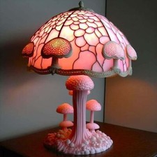 Mushroom Table Lamp Plant Series Bedroom Bedside Flower Retro Night Lamp UK