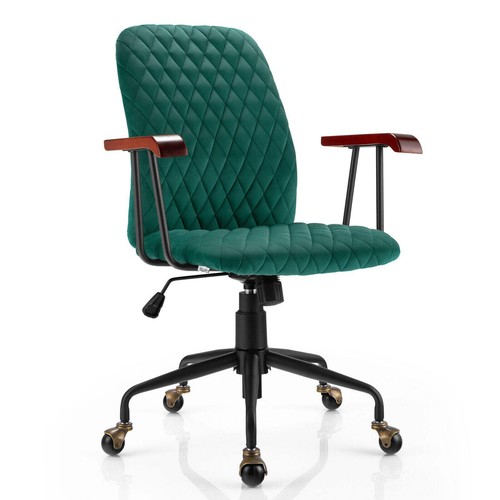 Retro swivel velvet computer - retro,