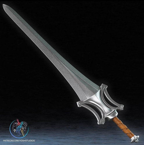 Man sword helmet printed - sword, 3d