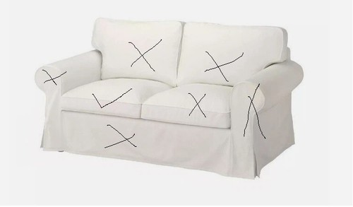 Used ikea ektorp cover - used,