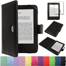 Amazon Kindle Paperwhite 6" Reader Slim Leather Protective Folio Flip Case Cover