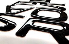 3D BLACK DOMED RAISED FRONT LETTERS COMPATIBLE WITH PASS PRT 2026 US MADE