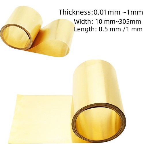 Thin brass sheet roll - brass, metal