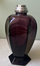 Vntage Purple Glass Lampe Berger Paris Athena Amethyst Fragrane Lamp