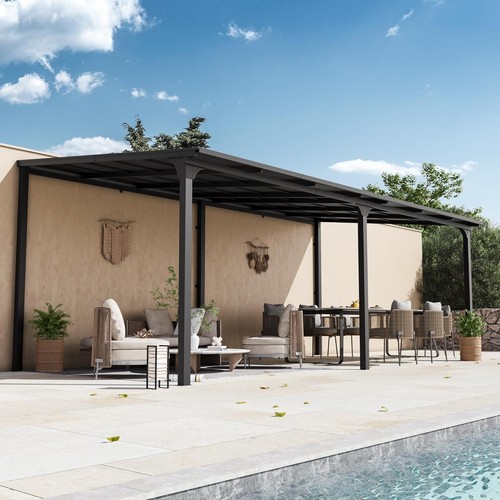 Louvered pergola 3x6m steel - louvered,