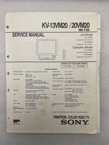 Sony 13vm20 20vm20 original - sony,
