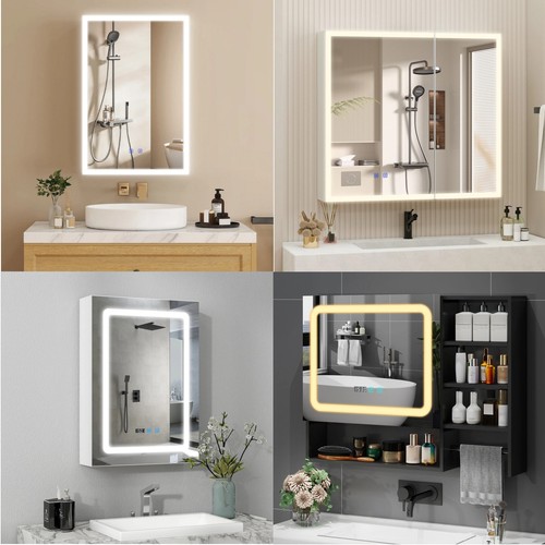 Led bathroom mirror cabinet - mirror,