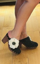 VINTAGE CHANEL Black Suede