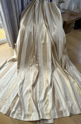 Cream champagne gold striped - cream,