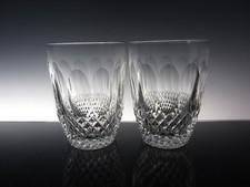 Set of Two (2) Waterford Crystal "COLLEEN" 5oz Whisky Tumbler/Glasses (Signed)