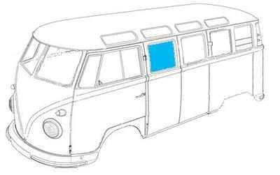Fixed side window glass 67 - fixed,
