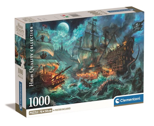 Pirates battle 1000 piece - pirates,