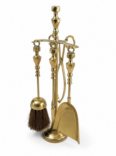 Vintage brass fireside - vintage,