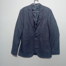Topman Mens Suit 38R Blue Wool