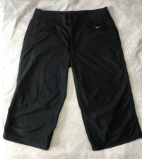 Vintage Nike Long Jorts Capri Pants Summer Light Trousers - Black Size M - Used