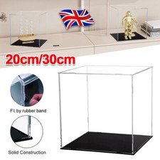 30*30*30cm Acrylic Display Case Dustproof Box Perspex Clear Collectibles Model