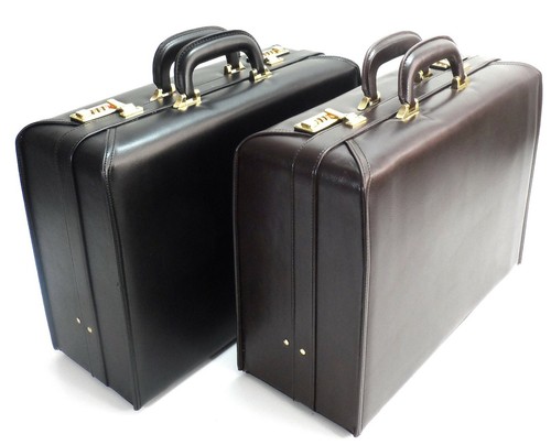 Leather pilot case business - leather,