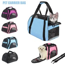Travel Pet Carrier Bag – Soft Fabric Folding Crate for Cats, Dogs & Puppies