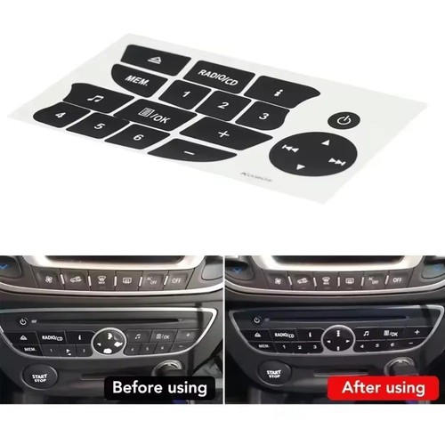 Car radio sticker repair - car, cd