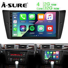 UK For BMW E90 91 92 93 Stereo Head Unit Car Android14 GPS Sat Nav Radio CarPlay