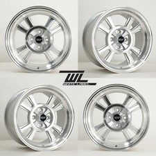 White Label Fours 15x8.25J Alloys 4x100 ET20 Silver Fits VW Lupo Seat  Arosa