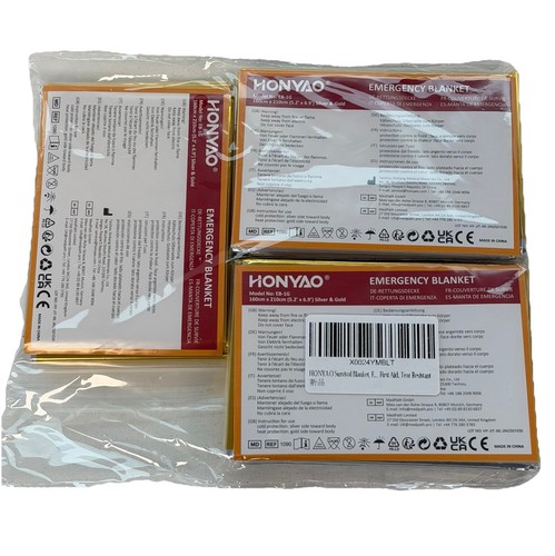 Emergency blanket foil - foil, 3-pack