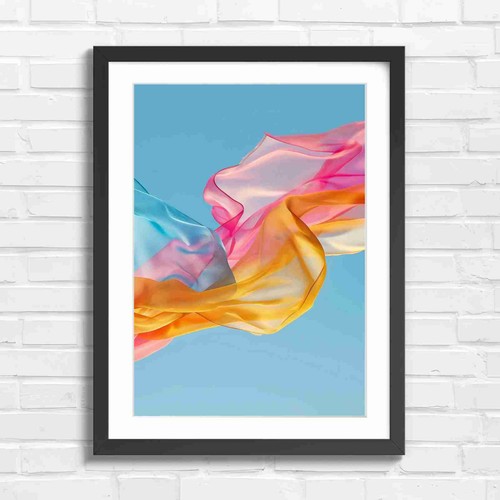 Pastel silk fabric - pastel, abstract