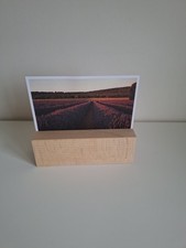 Wooden Restaurant Menu Holder Table Name Stand Postcard Base