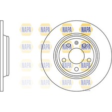 2x Brake Discs Solid For Audi