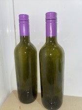 2  Empty glass bottles 750ml wine making, Home Brew, crafts Lighting, Storage