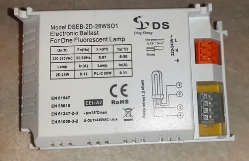 Electronic ballast for one - electronic,