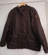Guinness utility chore jacket Coat mens size XL brown half fleece Sherpa lining